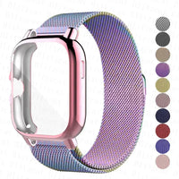 Metal strap Case Protector For Garmin Venu Sq smart watch accessories For Garmin Venu Sq2Bracelet Full Cover shell frame