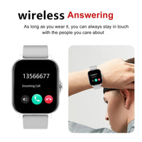 Smart watch, Bluetooth calls, message reminders, custom dial wallpaper, compatible with Android and iPhone