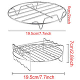 Air Fryer Baking Rack Metal Square/Round/Rectangle Oven Grill Racks Airfryer Accessories for Cosori,Instant Vortex,Gourmia,Foodi