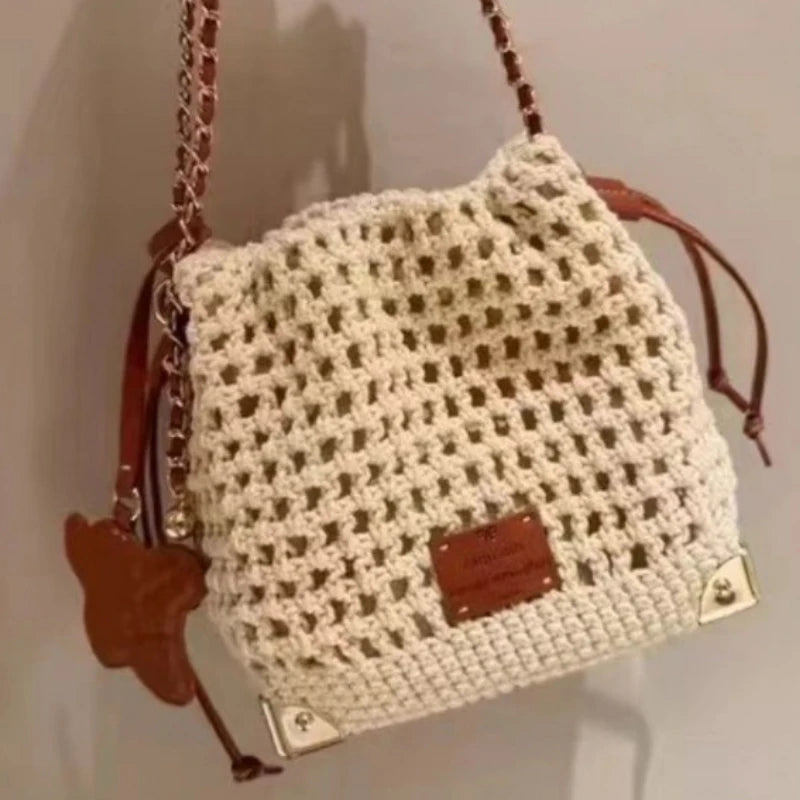 Summer Knit Crossbody Bag