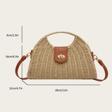 Summer Woven Shell Tote