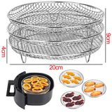 Air Fryer Baking Rack Metal Square/Round/Rectangle Oven Grill Racks Airfryer Accessories for Cosori,Instant Vortex,Gourmia,Foodi