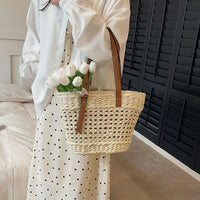 Summer Straw Beach Tote