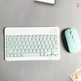 10 inch Wireless Keyboard for iPad Pro 11 Air 5 4 3 5th 6th 8th Rechargeable Keyboard with Mouse for Xiaomi Huawei Samsung