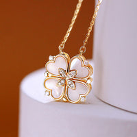 Love Magnetic Pendant Necklace Ladies Clover Necklace Heart Shaped Clover Necklace Lucky 4 In 1 Love Pendant Jewelry Gift