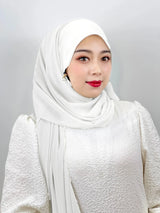 Muslim Zipper Headscarf Ladies 11 Color Shawl Chiffon Robe Dress Solid Color Beautiful Scarf Arab Islamic Clothing Hijab 71*180