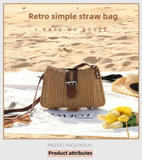 Straw Woven Handbag Summer