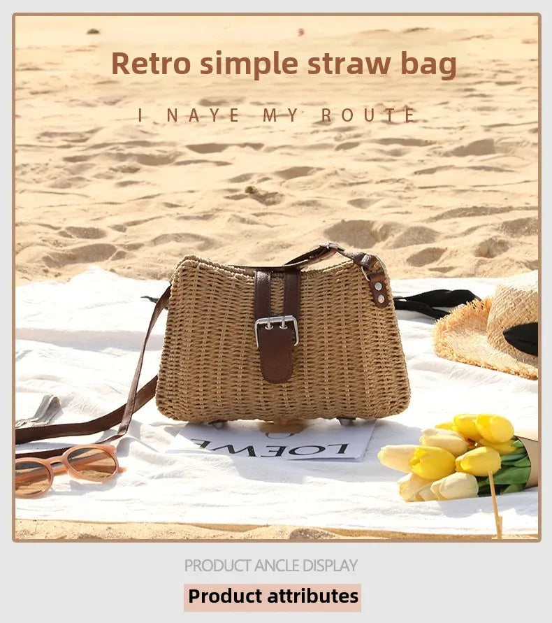 Straw Woven Handbag Summer