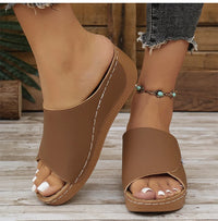 Women's Sandals Casual Heels Sandals Summer Woman Shoes Luxury Slippers Heeled Sandals Wedges Shoes Summer Footwear Women 2025