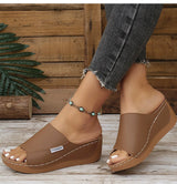 Women's Sandals Casual Heels Sandals Summer Woman Shoes Luxury Slippers Heeled Sandals Wedges Shoes Summer Footwear Women 2025