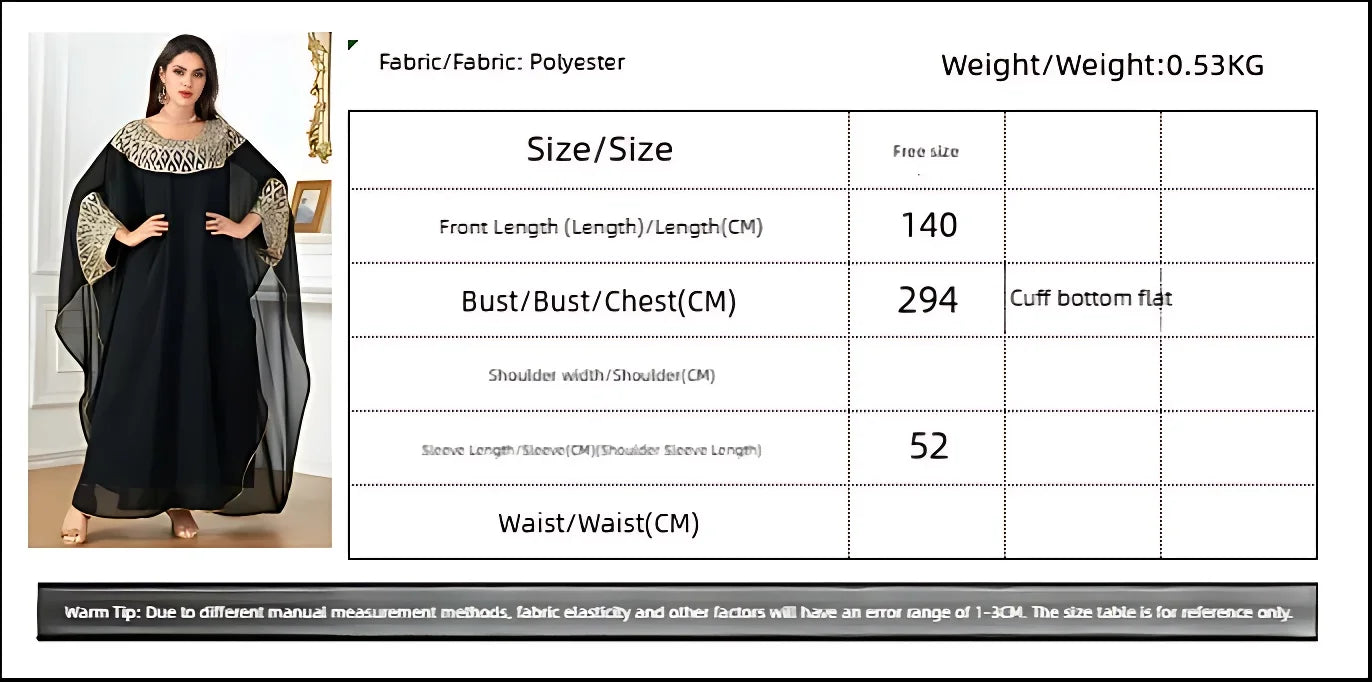 Eid Muslim Vestidos for Women Party Robe Middle East Ramadan Arabian Jalabiya Morocco Dubai Islam Bat Sleeve Loose Abaya Dresses