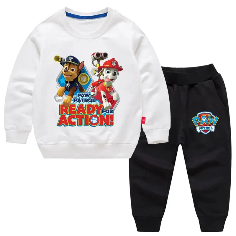 Paw Patrol Set for Boys Children Fashion  Cartoon Pants+Hoodies 2-Piece Outfits 3-10 Years Kids Clothes Toddler Boy Outfits