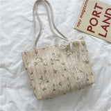 Women Handbag Lace Ins Straw Multi-purpose Single Shoulder Bag Female Fashion Large Capacity Hand Woven Totes for Ladies