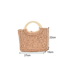 Straw Woven Basket Handbag