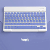 Spanish/English Bluetooth Keyboard 10 inch for iPad Air Pro Wireless Rechargeable Keyboard for Phone Tablet Laptop Universal