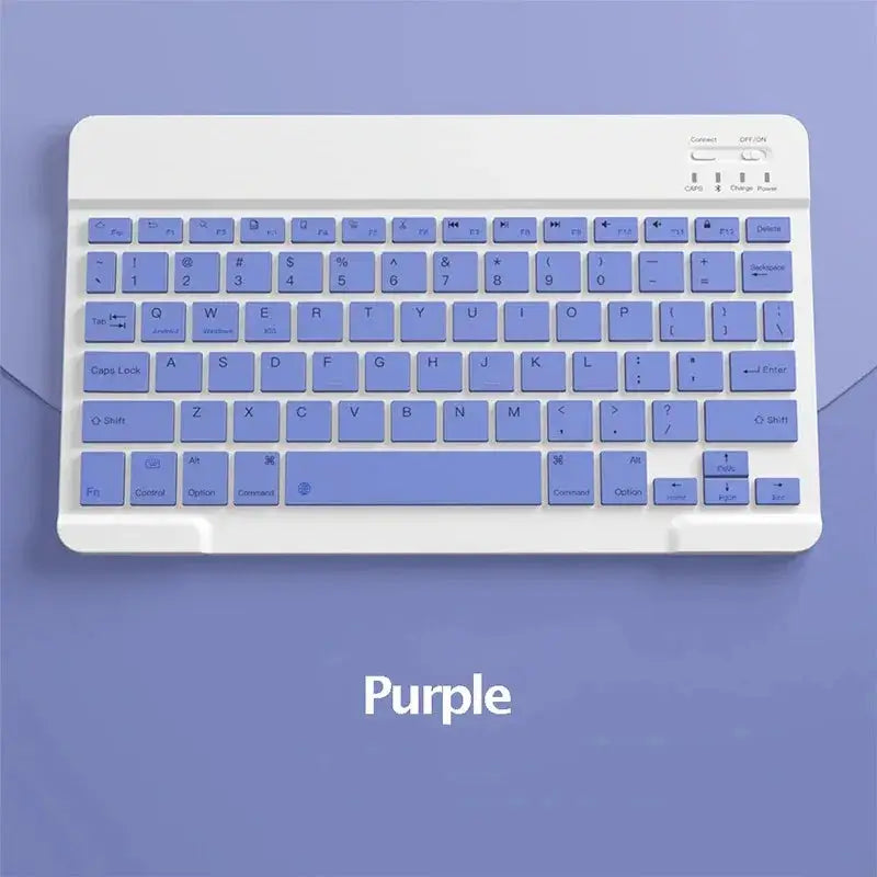 Spanish/English Bluetooth Keyboard 10 inch for iPad Air Pro Wireless Rechargeable Keyboard for Phone Tablet Laptop Universal