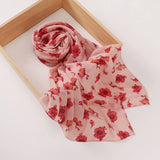 Newest Floral Printed Chiffon Scar