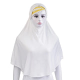 Muslim Women Instant Hijab Prayer Full Cover Chemo Cap One Piece Amira Scarf Shawls Veil Islamic Ramadan Khimar Turban Headwrap