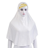Muslim Women Instant Hijab Prayer Full Cover Chemo Cap One Piece Amira Scarf Shawls Veil Islamic Ramadan Khimar Turban Headwrap