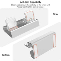Aluminum 3 in 1 Charging Stand for iPhone 16 15 14 13 12 Pro 11 XR 8 Apple Watch Airpods Charger Dock Station Holder For iWatch