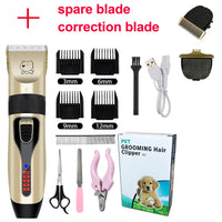 Electric Dog Clippers Professional Pet Hair Trimmer Dogs Grooming Hairdresser Hair Cutter Cat Hair Cutting Remover Machine Kit