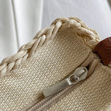 Summer Straw Bag - Fashion Semicircle