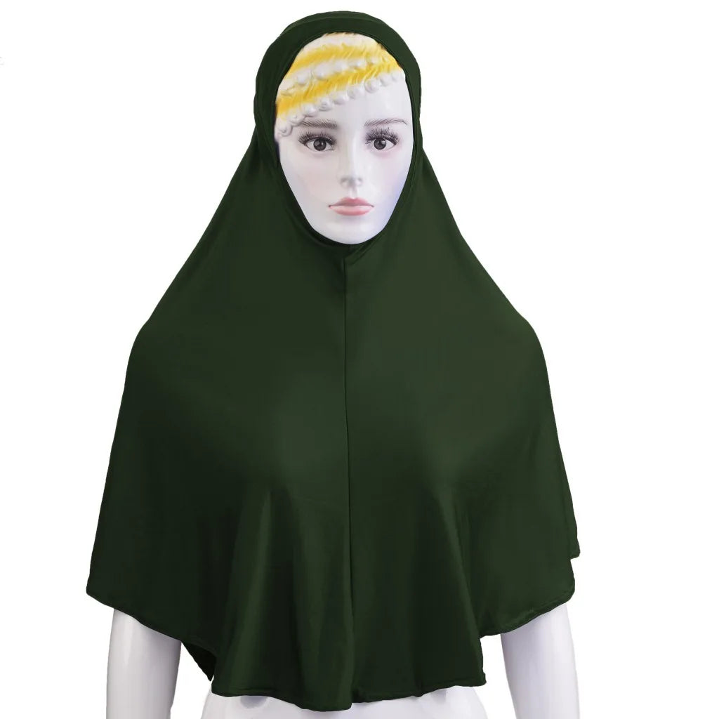 Muslim Women Instant Hijab Prayer Full Cover Chemo Cap One Piece Amira Scarf Shawls Veil Islamic Ramadan Khimar Turban Headwrap