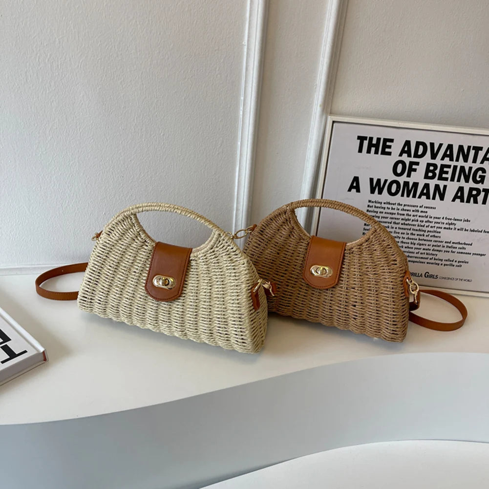 Summer Woven Shell Tote