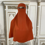 Niqab High Quality Nida Single Layer Ramadan Islamic Clothing EID Prayer Muslim Modest Women Hijab Khimar Jilbab Veil Niqab