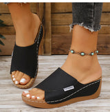 Women's Sandals Casual Heels Sandals Summer Woman Shoes Luxury Slippers Heeled Sandals Wedges Shoes Summer Footwear Women 2025