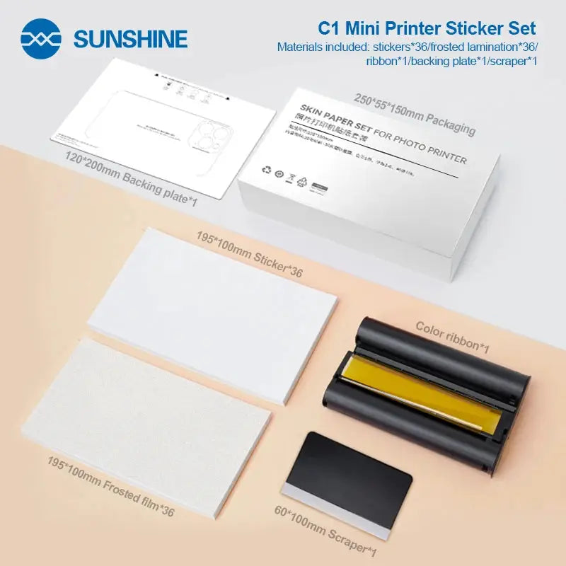 SUNSHINE C1 Mini Color film DIY Printing Printer ，WiFi Direct Connection， assisting Film Cutting Machines ,under 7.5 inches