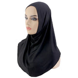 Muslim Women Instant Hijab Prayer Full Cover Chemo Cap One Piece Amira Scarf Shawls Veil Islamic Ramadan Khimar Turban Headwrap