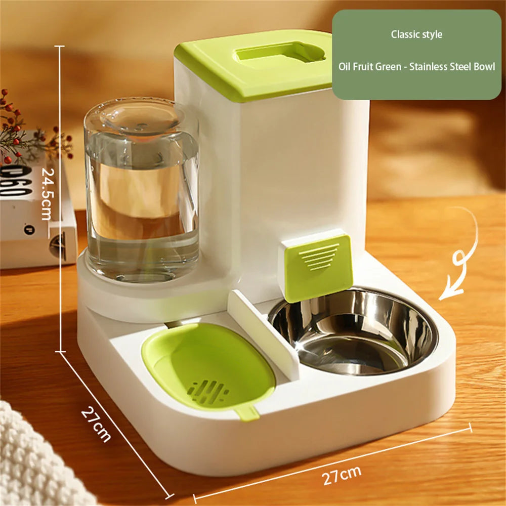 Automatic Cat Dog Feeder Drinking Fountain Water Dispenser Auto Food Bowl Pet Supplies For Dogs Cats