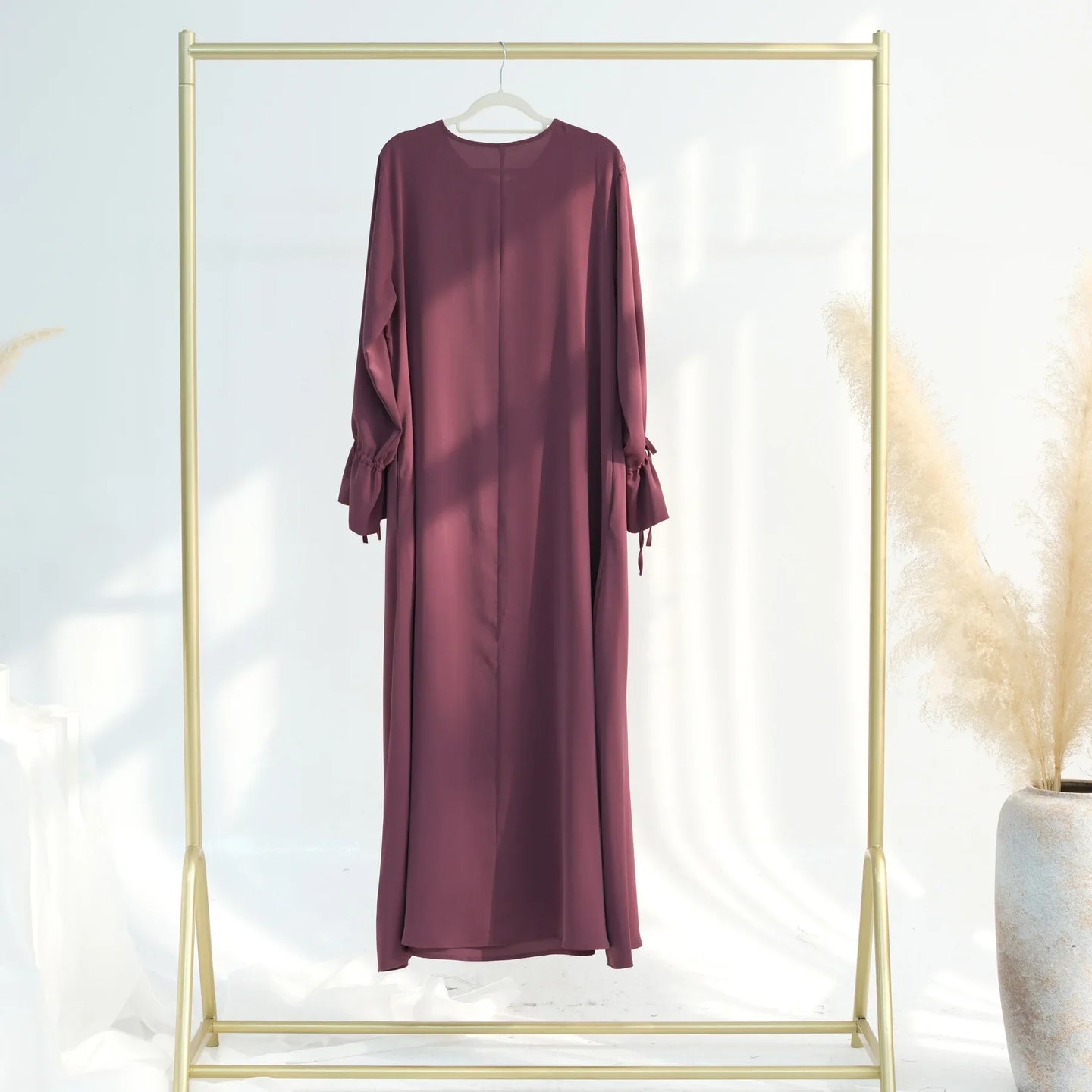 Ramadan Eid Plain Black Abaya Dubai Women drawstring Islam Muslim Maxi Kaftan Dress Kebaya Caftan Marocain Robe Femme Musulmane