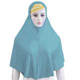 Muslim Women Instant Hijab Prayer Full Cover Chemo Cap One Piece Amira Scarf Shawls Veil Islamic Ramadan Khimar Turban Headwrap