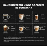 Cafelffe 3in1 Automatic Coffee machine cafeteria Cappuccino Latte Espresso maker Fully Automatic Milk Froth Stainless Steels