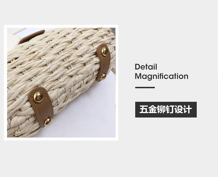Wicker Rattan Summer Bag