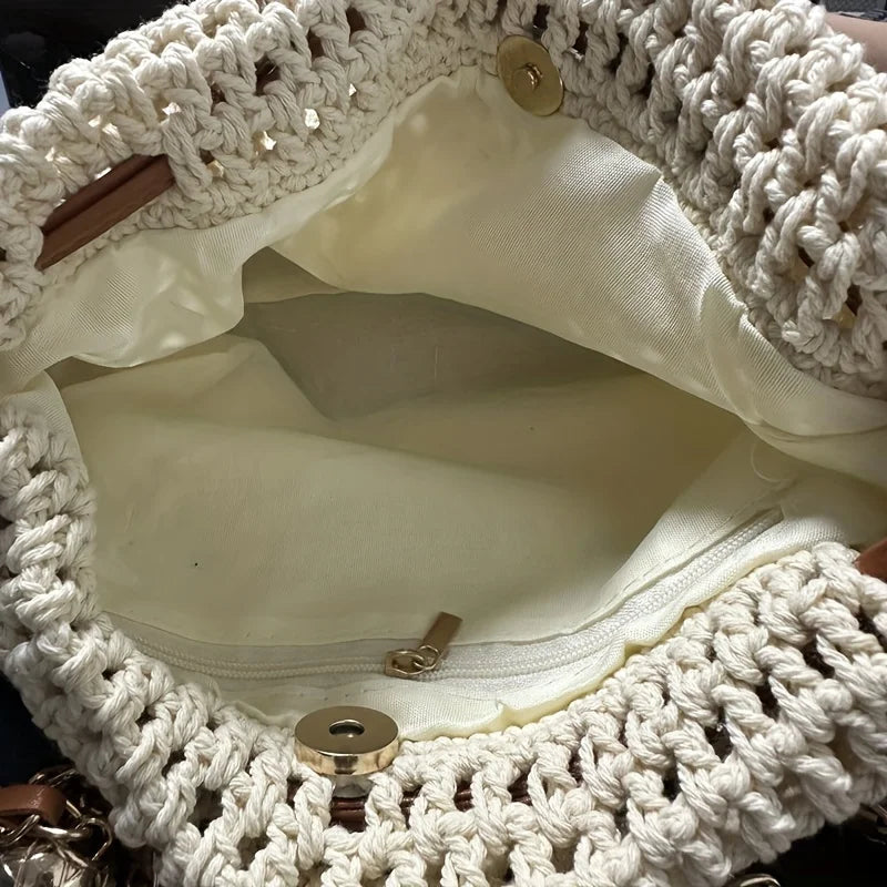 Summer Knit Crossbody Bag