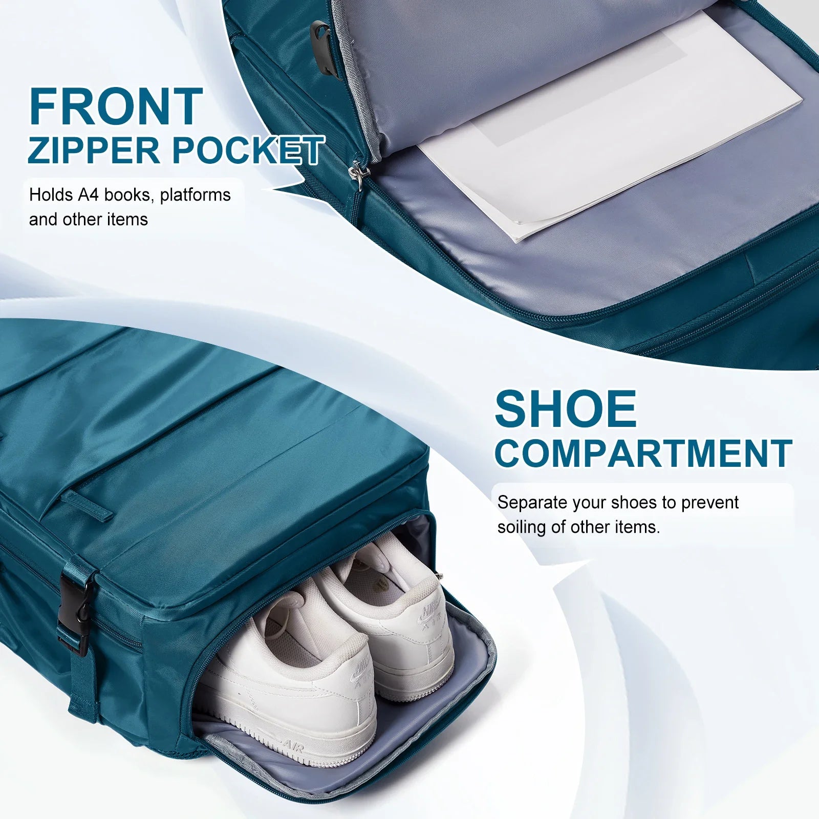XOKY Cabin Bag 45x36x20 Backpack, 40x20x25 Ryanair Carry-Ons, Women/Men Aeroplane Travel Backpack, Cabin Size Laptop Backpack