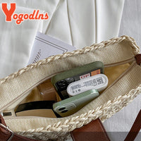 Summer Straw Bag - Fashion Semicircle