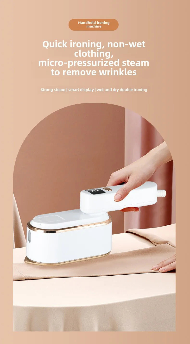 1200W Powerful Steamer Iron for Clothes with 3 Modes and 150ml Water Tank Portable Handheld Garment Steamer for Home Dorm Travel