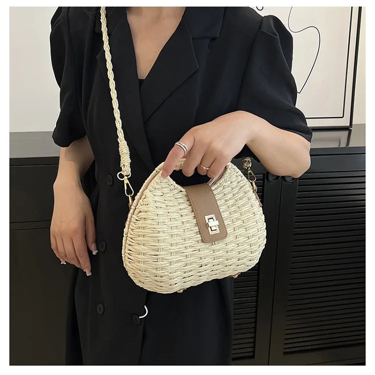 Wicker Rattan Summer Bag