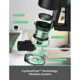 Vactidy V8 Pro Cordless Vacuum Cleaner 25kPa Powerful Suction Cyclonic Filtration System LED Display 180 ° Rotary Brush Head