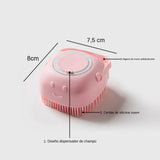 Bathroom Puppycat Washing Massage Dispenser Grooming Shower Brush Soft Silicone Dog Brush Pet Shampoo Massager Bath Brush
