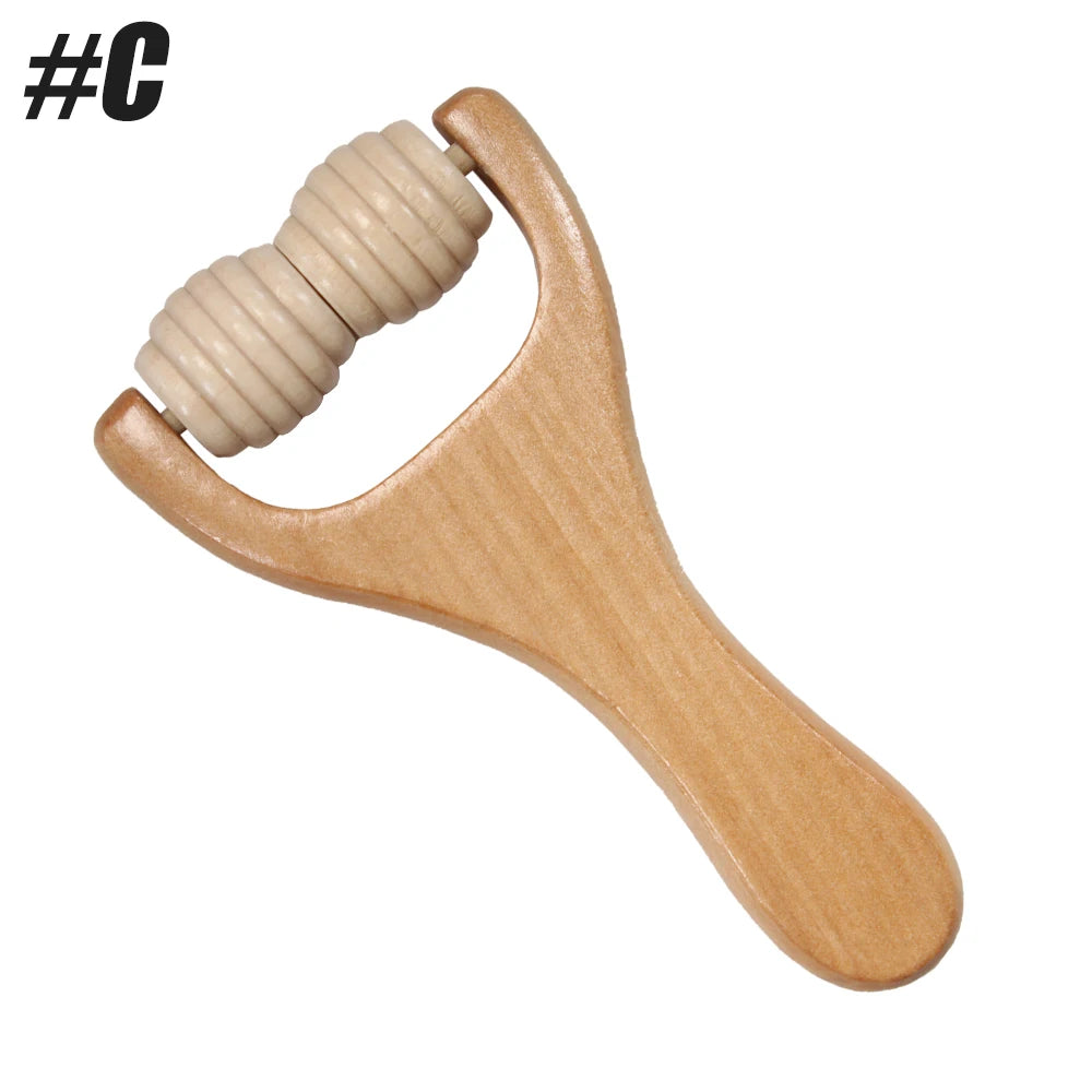 1Pcs Wooden Massage Rollers Neck Roller Massager Wooden Trigger Point Roller Massager Muscle Roller for Back face Waist Leg Arm