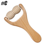1Pcs Wooden Massage Rollers Neck Roller Massager Wooden Trigger Point Roller Massager Muscle Roller for Back face Waist Leg Arm