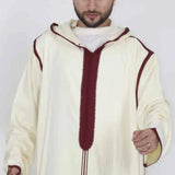 2024 Cross-border New Style Arabic Long Men's Hooded Shirt Muslim Robe Caftan Homme Islamic Clothing  Kaftan  Pakistan