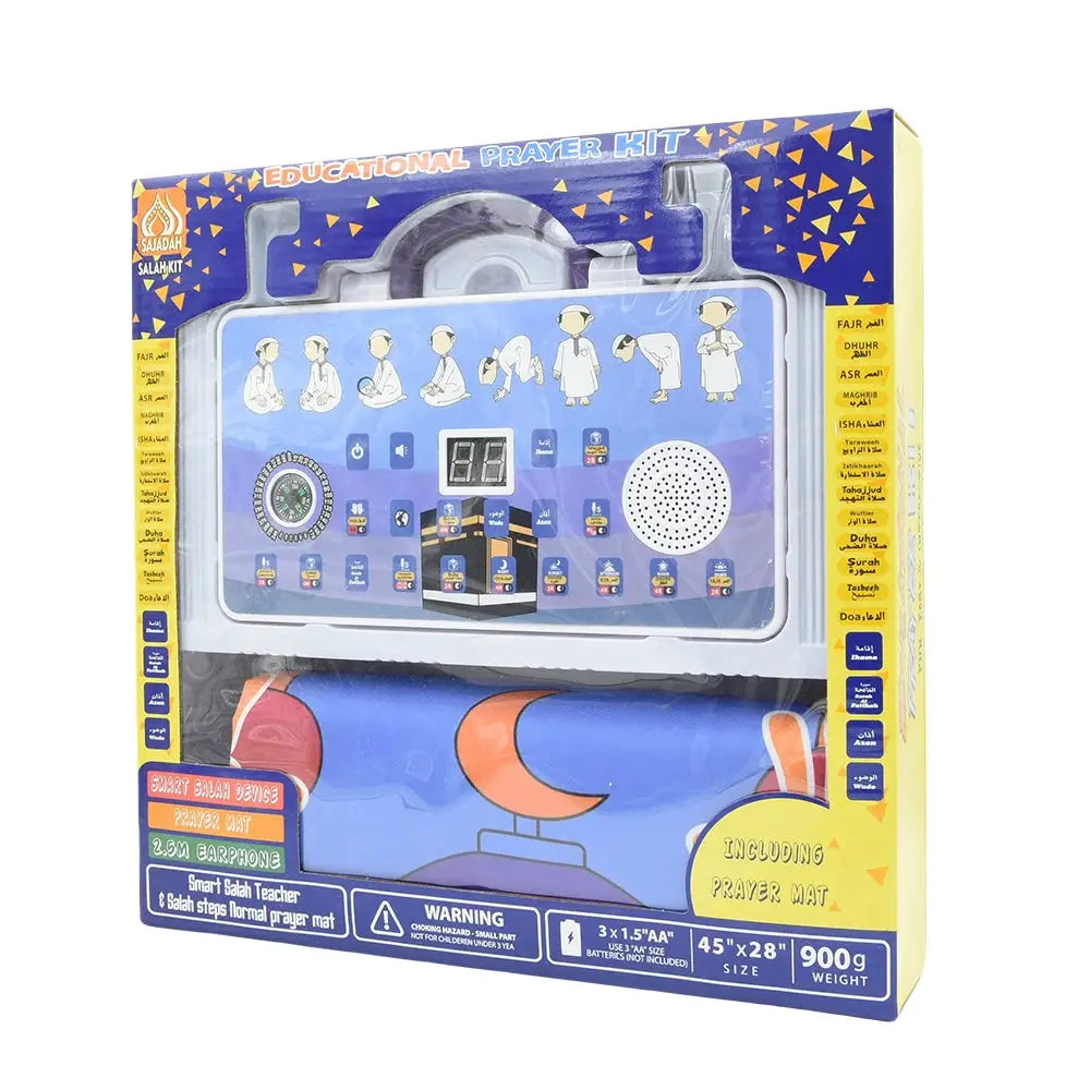 Alfombra de oración interactiva, alfombra educativa Salah, regalo musulmán para niños, manta de adoración electrónica islámica, alfombra islámica con brújula