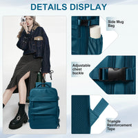 XOKY Cabin Bag 45x36x20 Backpack, 40x20x25 Ryanair Carry-Ons, Women/Men Aeroplane Travel Backpack, Cabin Size Laptop Backpack