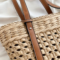Summer Straw Beach Tote